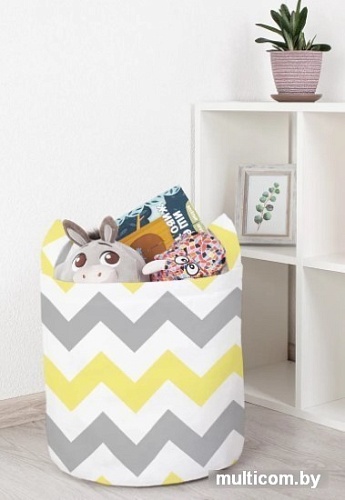 Корзина JoyArty Красочные зигзаги toba_10723_S