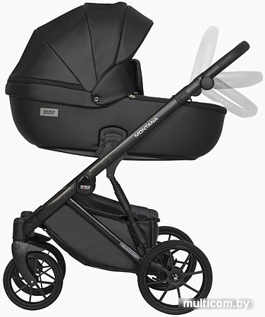Универсальная коляска Riko Basic Montana Ecco (2 в 1, 12/черный)