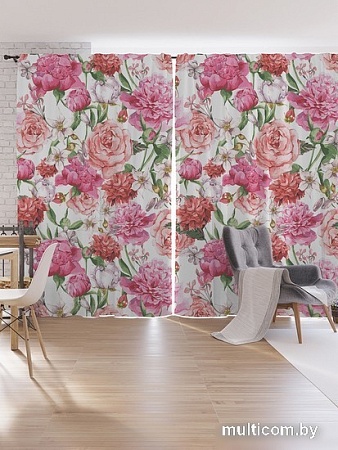 Комплект штор JoyArty Теплые оттенки роз 1.7x2.65 м pox_13889_170x265 (2 шт)