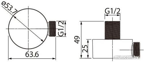 Шланговое подключение IDDIS Ray 004BL00i62