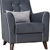 Интерьерное кресло Нижегородмебель Френсис ТК 267 (офелия/амиго велюр, темно-серый)