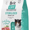 Сухой корм для кошек Brit Superpremium Sterilised с индейкой и уткой для стерилизованных (профилактика МКБ) 1.5 кг