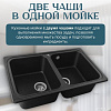 Кухонная мойка Saniteco Vetus (черный)