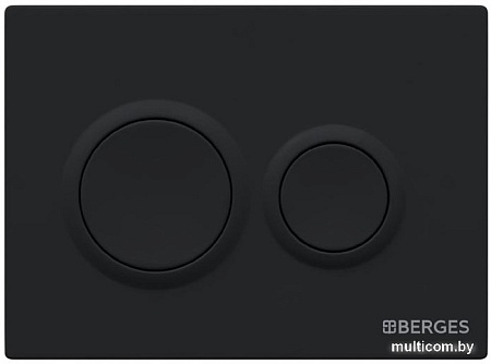 Панель смыва Berges Wasserhaus Novum O5 040065 (черный матовый)