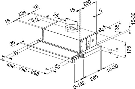 Кухонная вытяжка Franke Flexa FTC 632L BK 315.0547.798