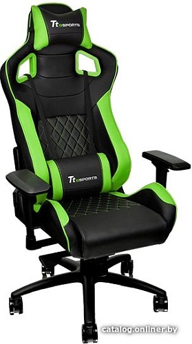 Кресло TteSports GT Comfort C500 (черный/зеленый) [GC-GTC-BGLFDL-01]