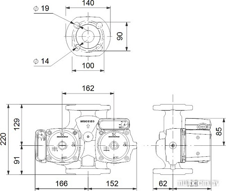 Насос Grundfos UPSD 32-80 F 220