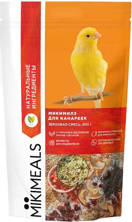 Корм для птиц Mikimeals для канареек 800 г