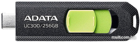 USB Flash ADATA UC300 256GB (черный/зеленый)