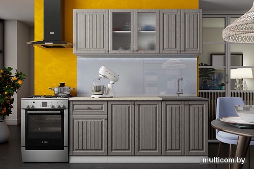 Готовая кухня МебельЭра Хозяюшка 1.8 (трюфель)