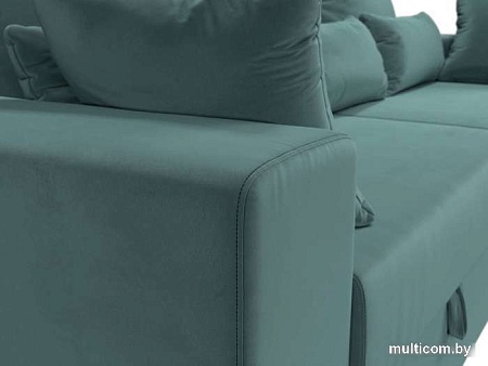 Диван Mebelico Майами 128 114687 (велюр, бирюзовый)