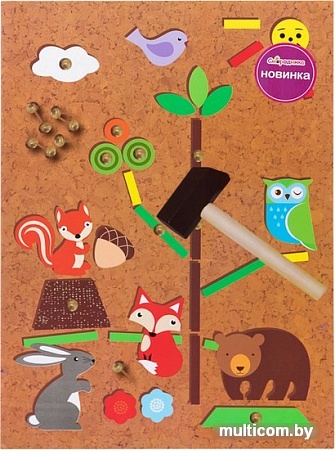 Конструктор/игрушка-конструктор Смородинка Лесные зверюшки 70-0715