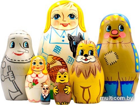 Развивающая игра Брестская Матрешка Волшебник страны Оз (набор 7 шт)