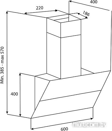 Кухонная вытяжка Korting KHC 65070 GB
