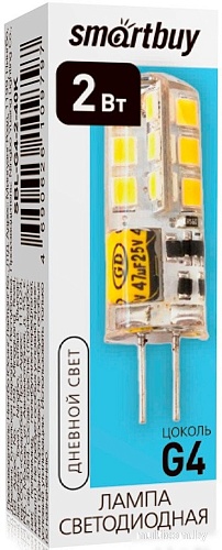 Светодиодная лампочка SmartBuy G4 2Вт 4000К SBL-G4-2-40K
