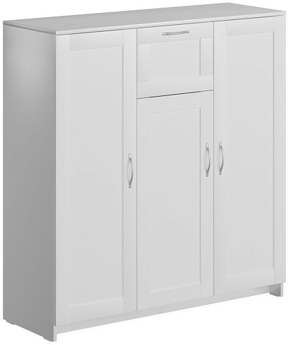 Тумба Mio Tesoro Сириус 3 двери и 1 ящик 117x123 2.02.03.320.1 (белый)