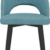 Стул Трия Амели конус Т2 (черный муар/велюр бирюзовый)