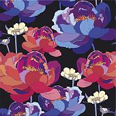 Алмазная мозаика Феникс+ Ночь цветов 62390