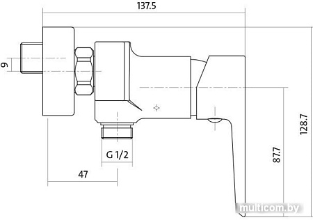 Смеситель Cersanit Mille S951-031