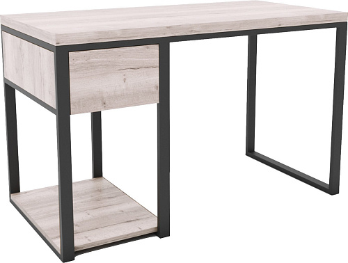 Стол Hype Mebel Дэск 110x50 (черный/древесина белая)