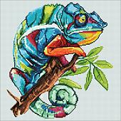 Алмазная мозаика Wizardi Хамелеон 2WD2514