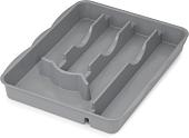 Лоток для столовых приборов Альтернатива М8517 (серый)