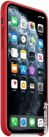 Чехол Apple Silicone Case для iPhone 11 Pro Max (красный)