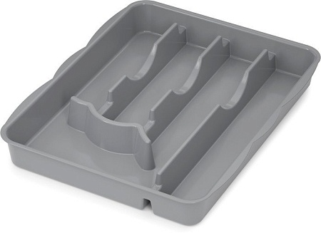 Лоток для столовых приборов Альтернатива М8517 (серый)