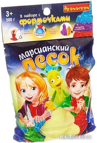 Песок кинетический Bondibon Марсианский песок ВВ1724 (желтый)