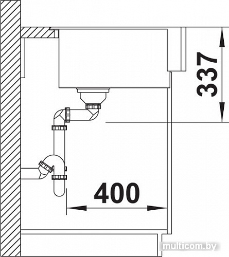 Кухонная мойка Blanco Vintera XL 9-UF 526109 (бетон)