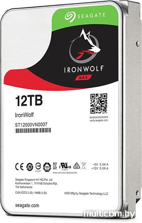 Жесткий диск Seagate Ironwolf 12TB ST12000VN0007