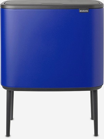 Система сортировки мусора Brabantia Bo Touch Bin 11+23 л (минерально-синий)