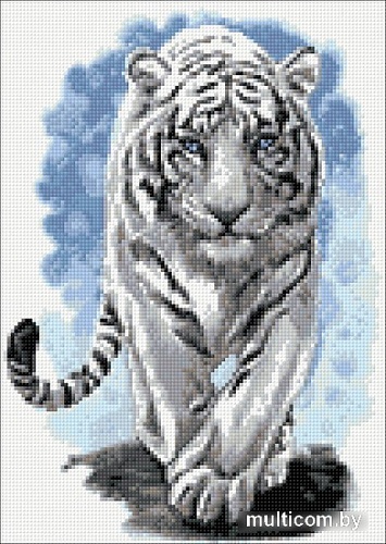 Алмазная мозаика Wizardi Могучий тигр 2WD2513