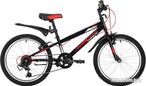 Детский велосипед Novatrack Racer 20 20SH6V.RACER.BK20 (черный/красный, 2020)
