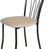 Стул Древпром Премьер ДП2-18 (черный матовый/Bengal бежевый)