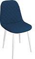 Стул Трия Ричи К1С (белый матовый/велюр Confetti Blue)