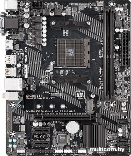 Материнская плата Gigabyte GA-A320M-S2H V2