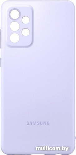 Чехол Samsung Silicone Cover для Samsung Galaxy A72 (фиолетовый)