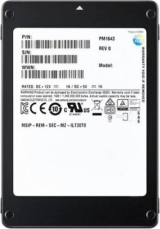 SSD Samsung PM1643a 7.68TB MZILT7T6HALA-00007