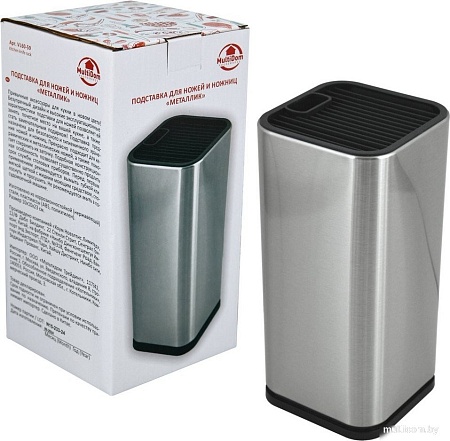 Подставка для ножей Мультидом Металлик VL60-59