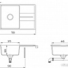 Кухонная мойка Aquasanita Bella SQB101AW (cerrus 120)