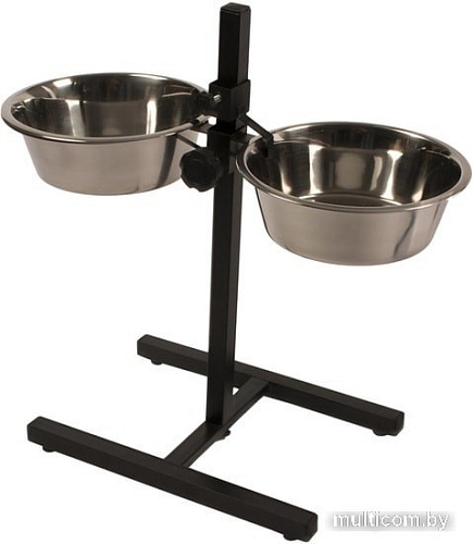 Миски на подставке Duvo Plus Twin feeder H-stand + bowls L