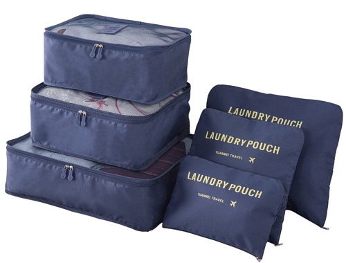 Органайзер для хранения ILikeGift Laundry pouch 133-025 (6шт, темно-синий)