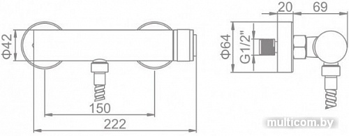 Смеситель Ledeme L2076