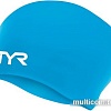 Шапочка для плавания TYR Long Hair Wrinkle-Free Silicone Cap LCSL/420 (голубой)