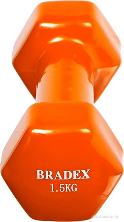 Гантель Bradex SF 0534 1.5 кг (оранжевый)