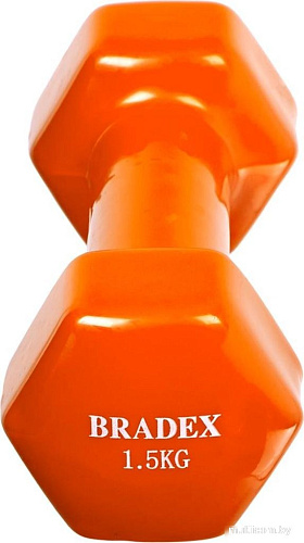 Гантель Bradex SF 0534 1.5 кг (оранжевый)