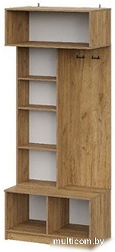 Стенка Mio Tesoro Авиньон (дуб крафт золотой/графит серый)