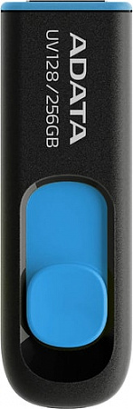 USB Flash A-Data DashDrive UV128 256GB (черный/синий)