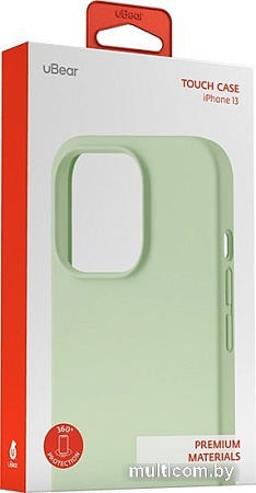 Чехол для телефона uBear Touch Case для iPhone 13 (светло-зеленый)